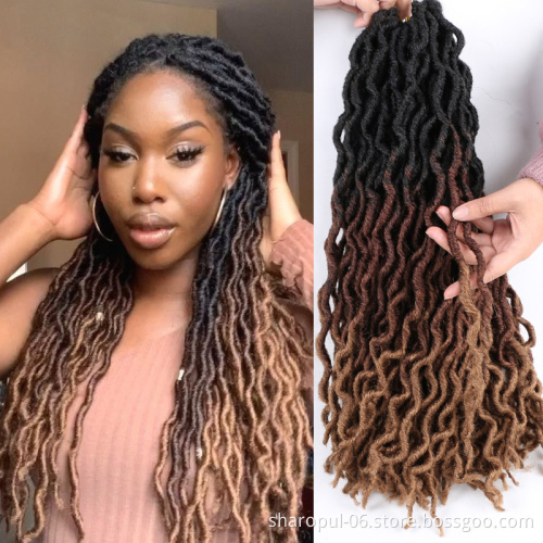 Africa Twist Faux Locs Ombre Synthetic Hair Braiding locs Synthetic Dreadlock Hair Braids